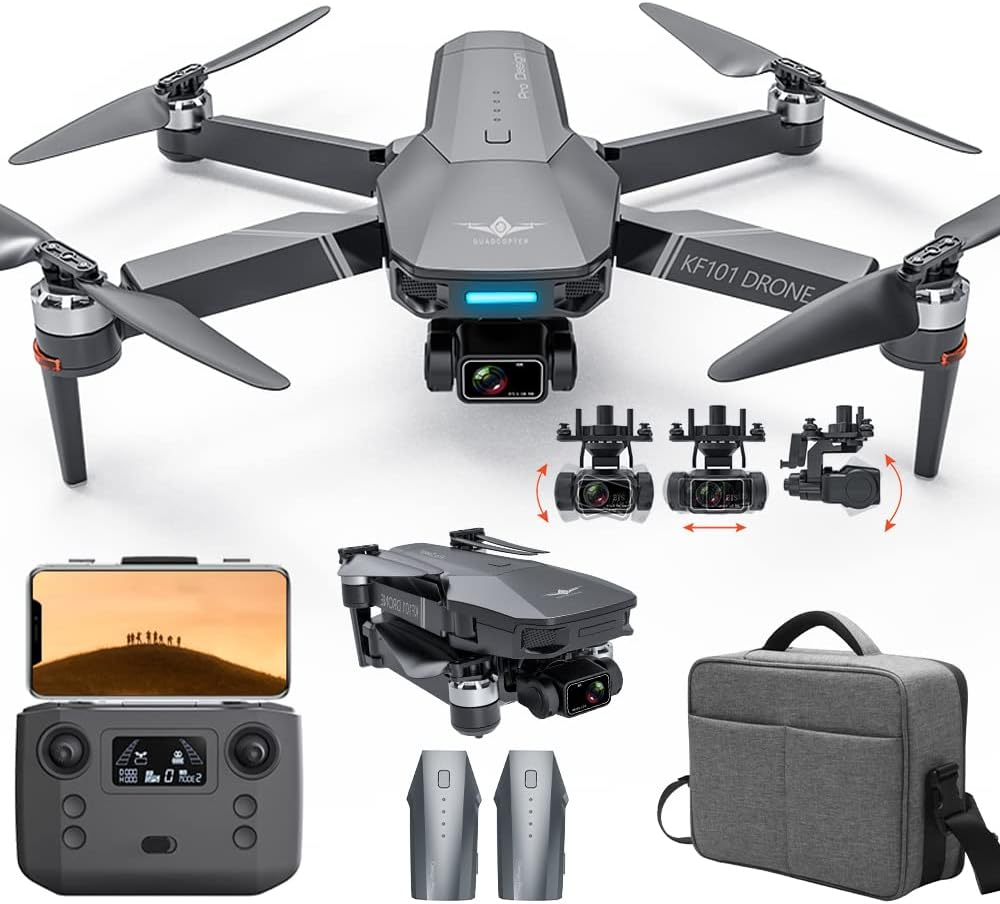 Drones para filmagens de eventos 2 - X-Verse KF101 MAX GPS Drones com câmera para adultos 4K